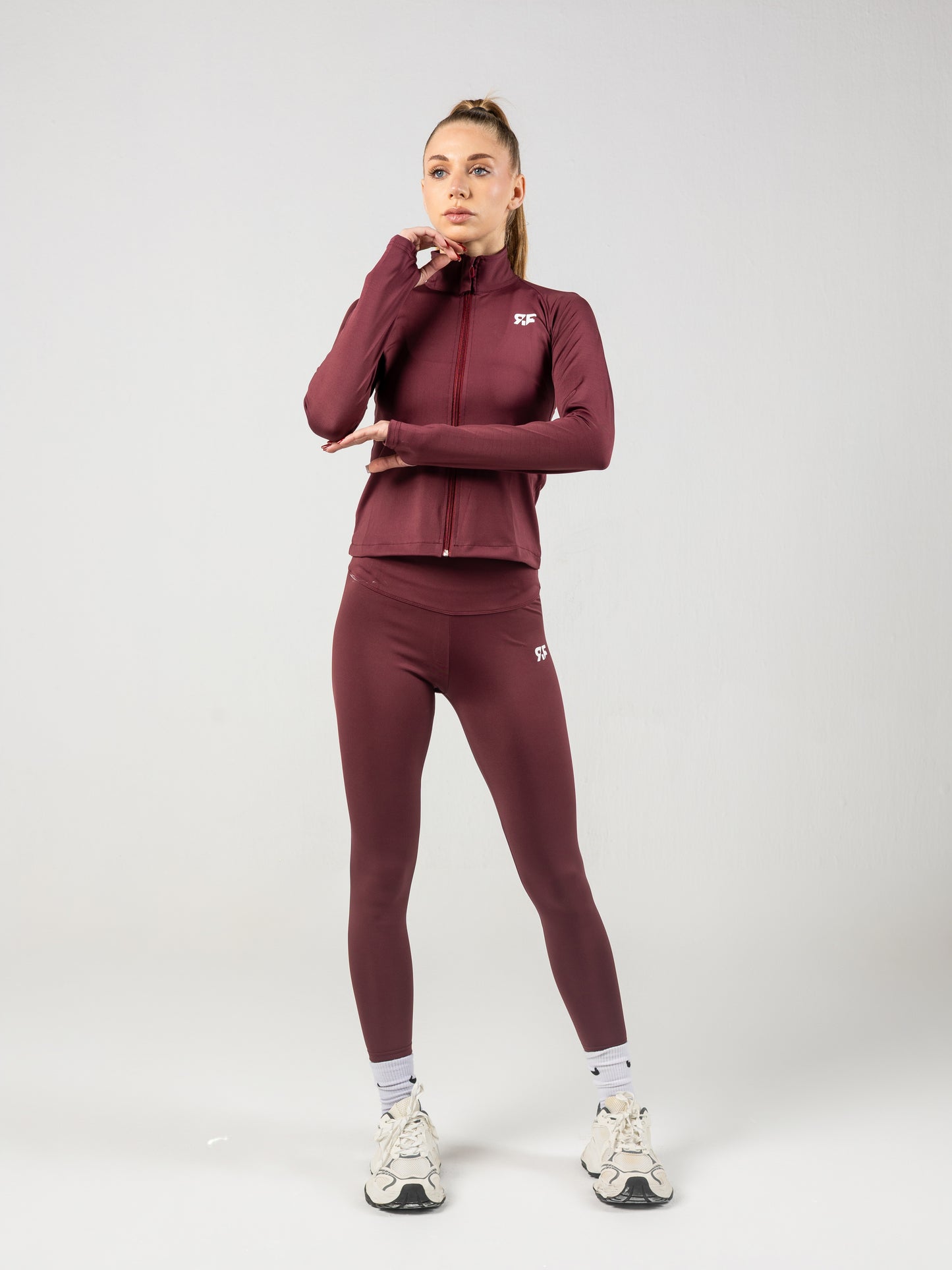 Burgundy Full Zip Jacket