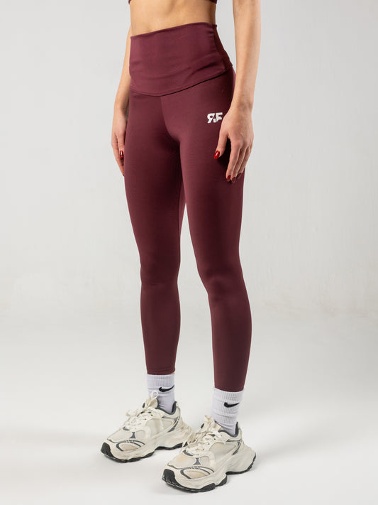 Burgundy Essential Leggings