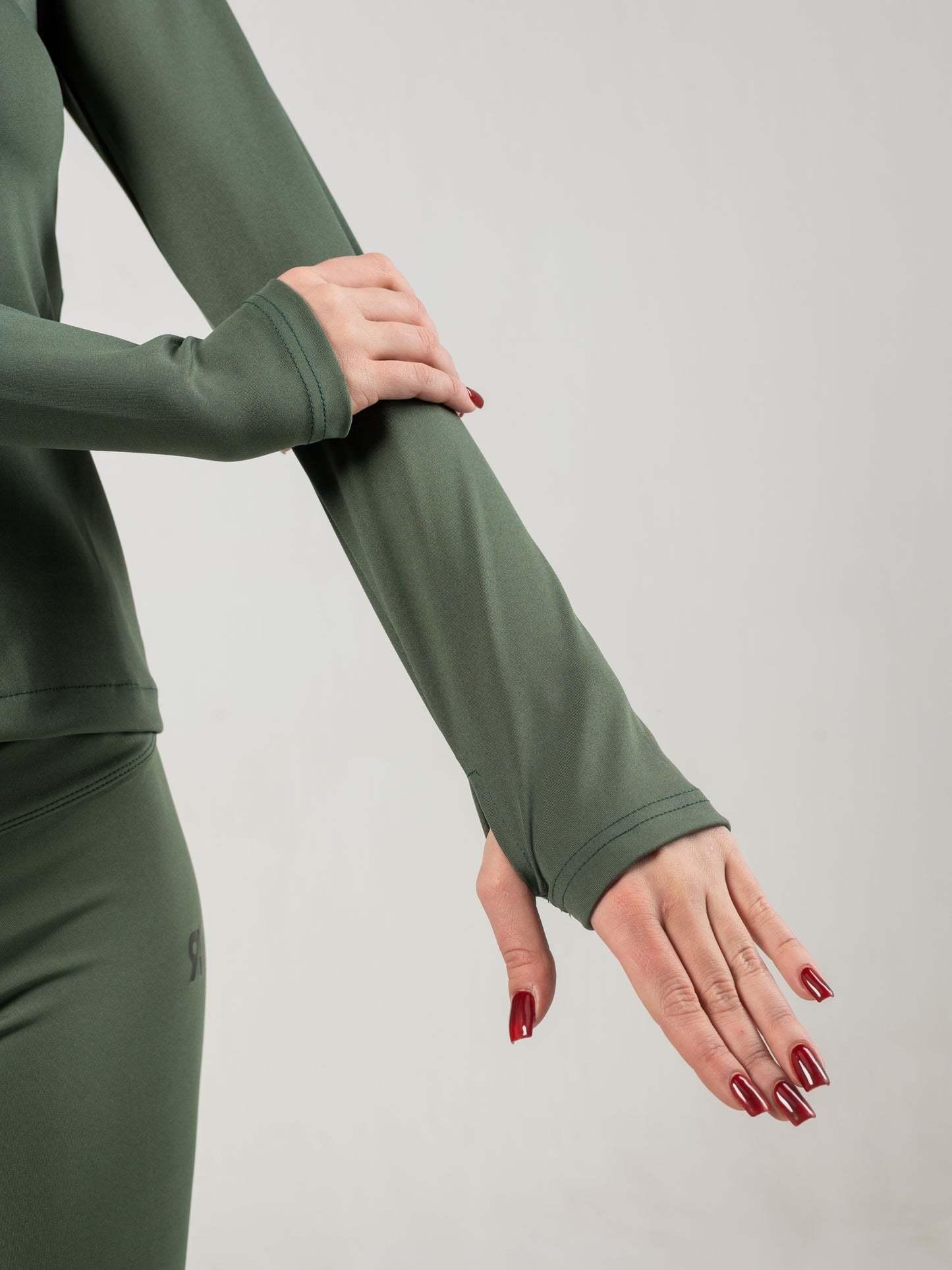 Olive Green Full Zip Jacket