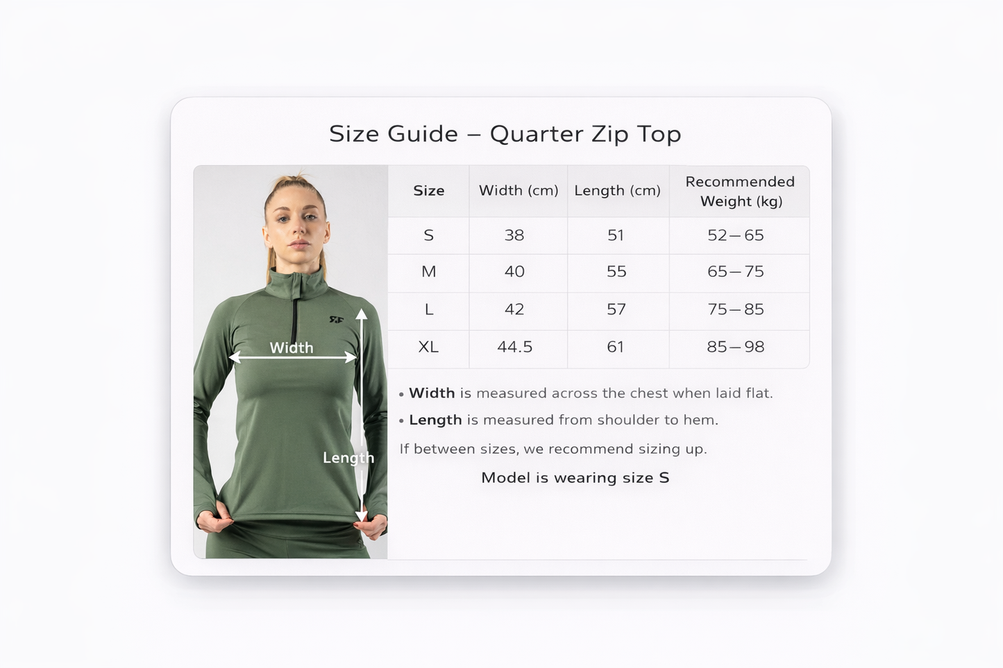 Olive Green Quarter Zip Top