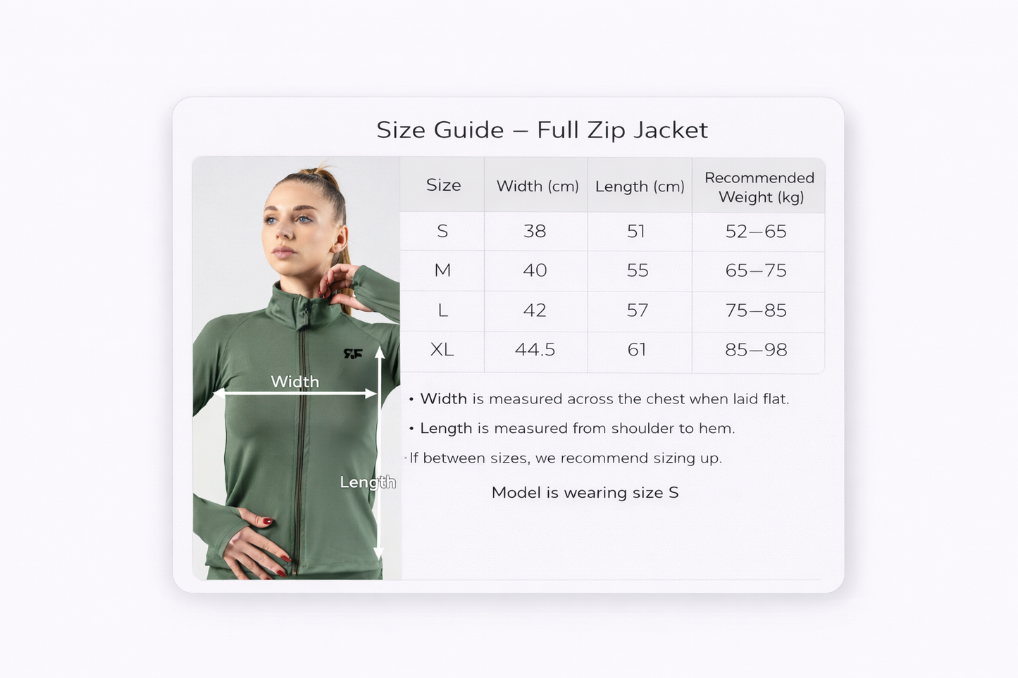 Olive Green Full Zip Jacket