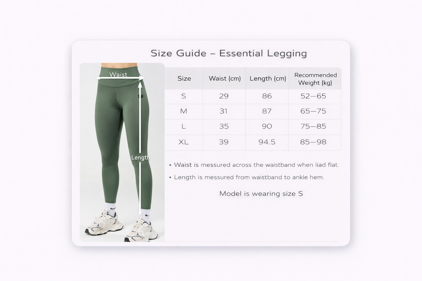 Olive Green Essential Leggings