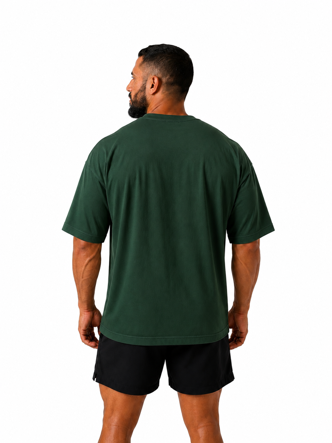 Dark green oversized Essential cotton Training Tee