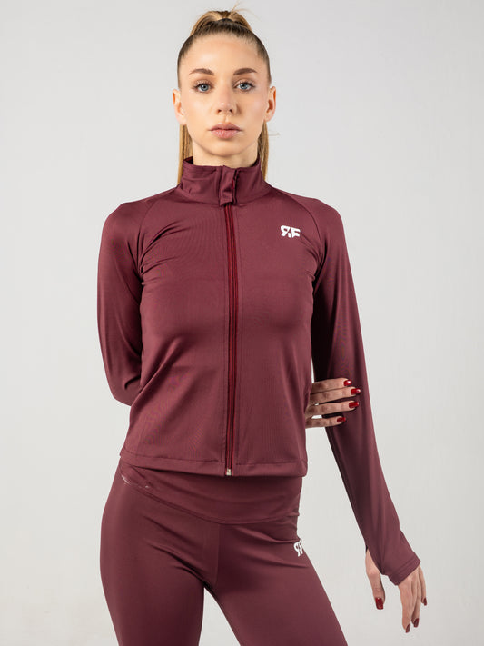 Burgundy Full Zip Jacket