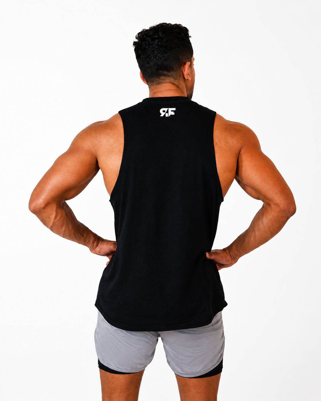 Men Essentials Cotton Black Tank Top