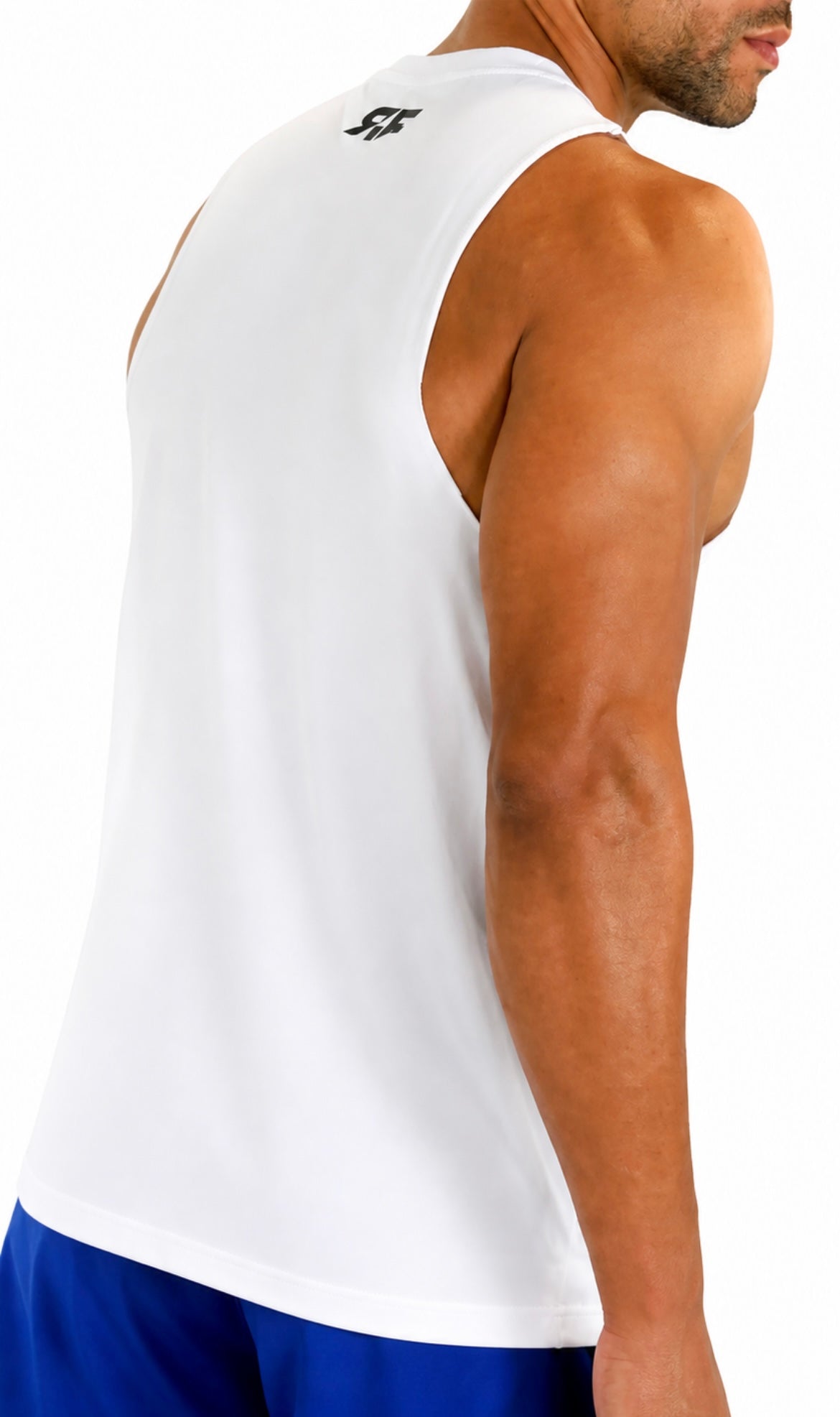 Men Essentials Cotton White Tank Top