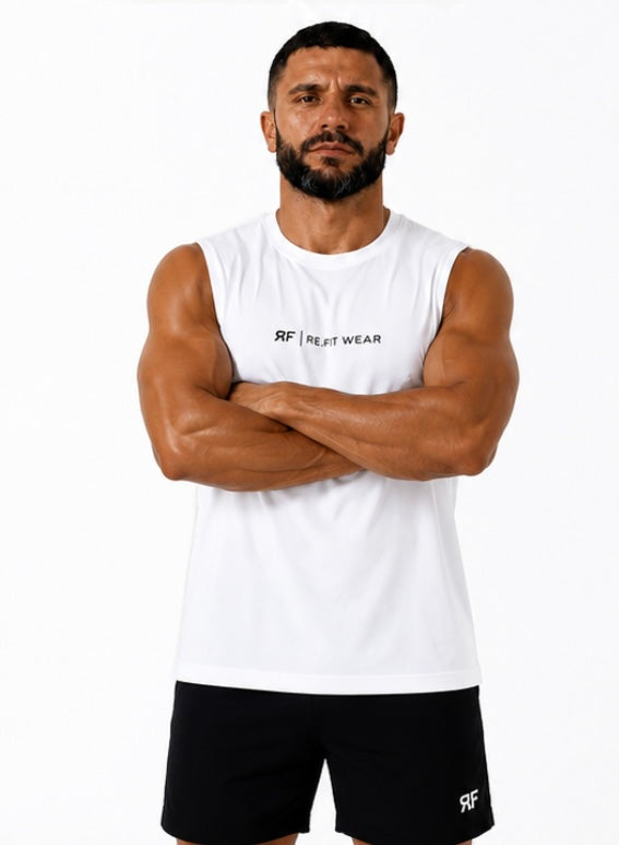 White Essential cotton Tank Top