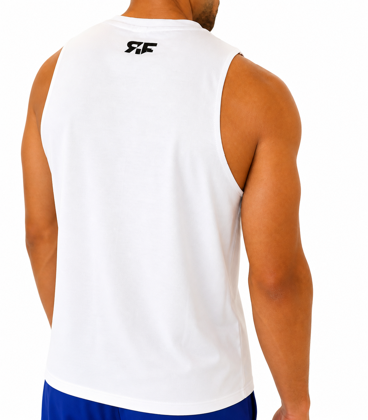 Men Essentials Cotton White Tank Top