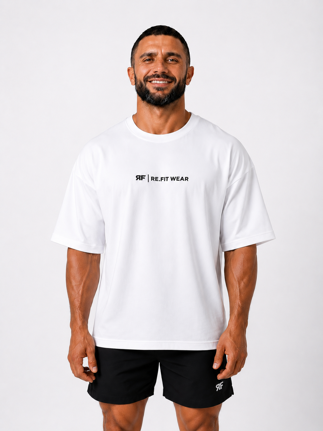 White Oversized Essential Training cotton Tee