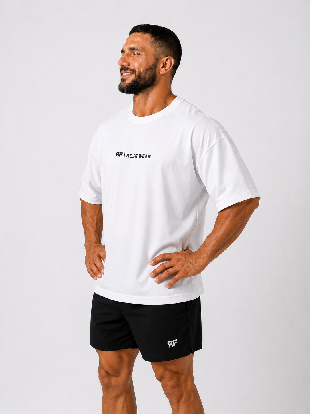 White Oversized Essential Training cotton Tee