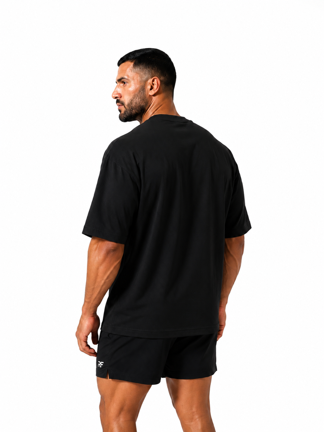 Black oversized Essential cotton Training Tee
