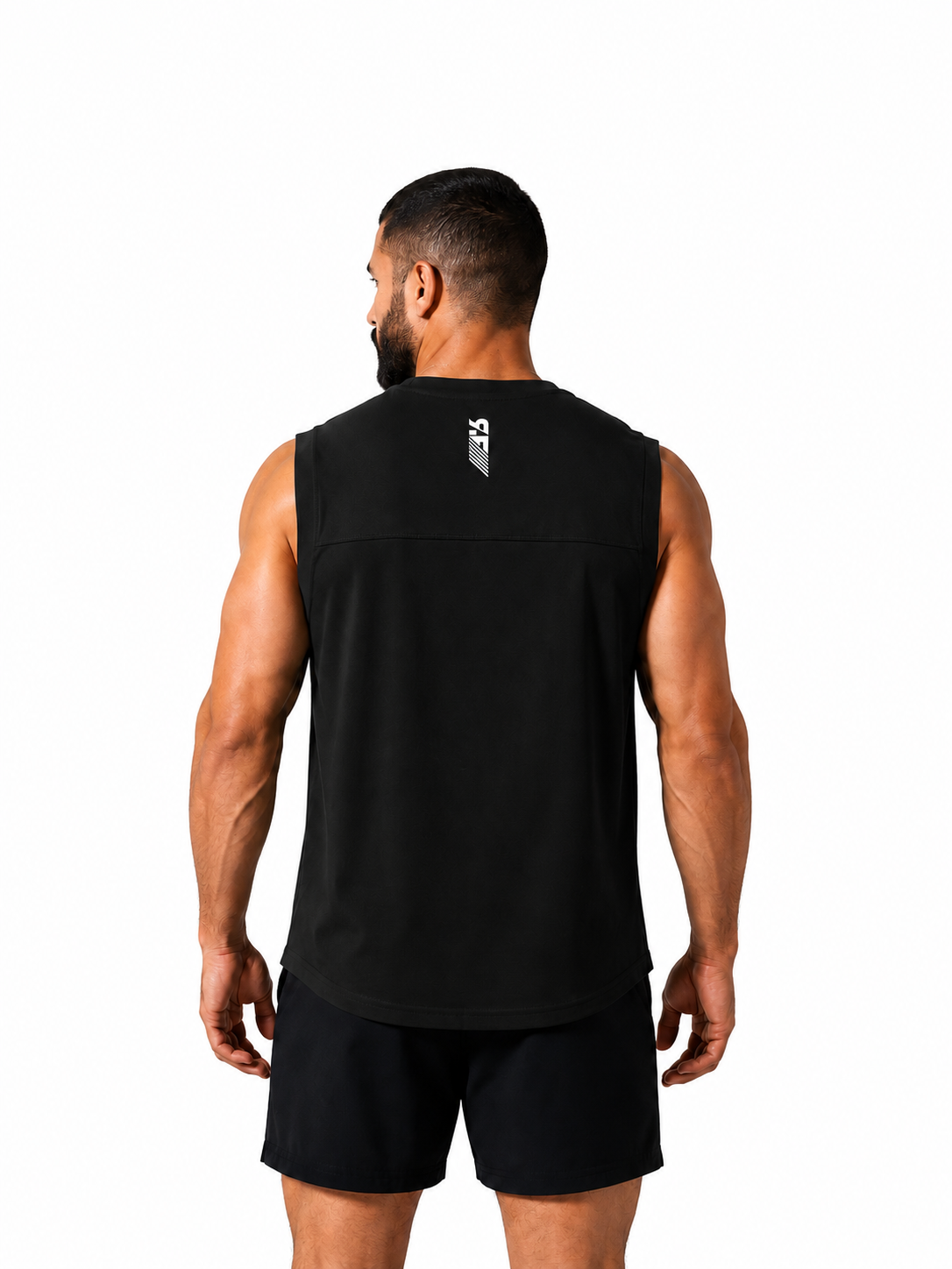Black Essential cotton tank top