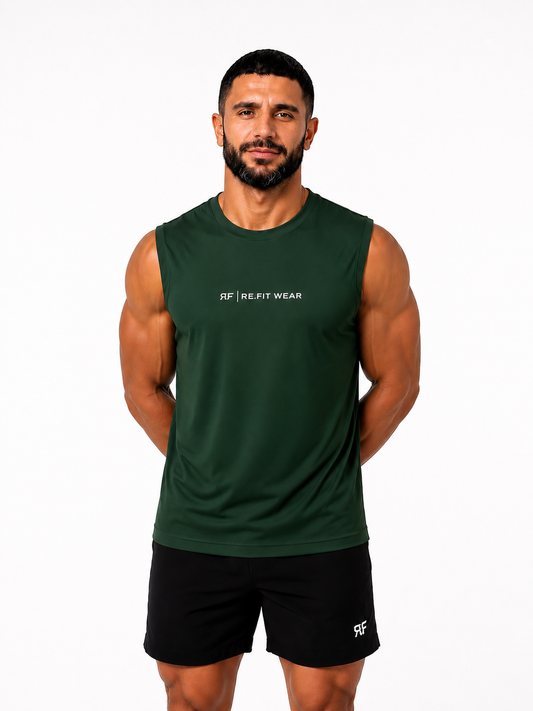 Dark green Essential Tank Top